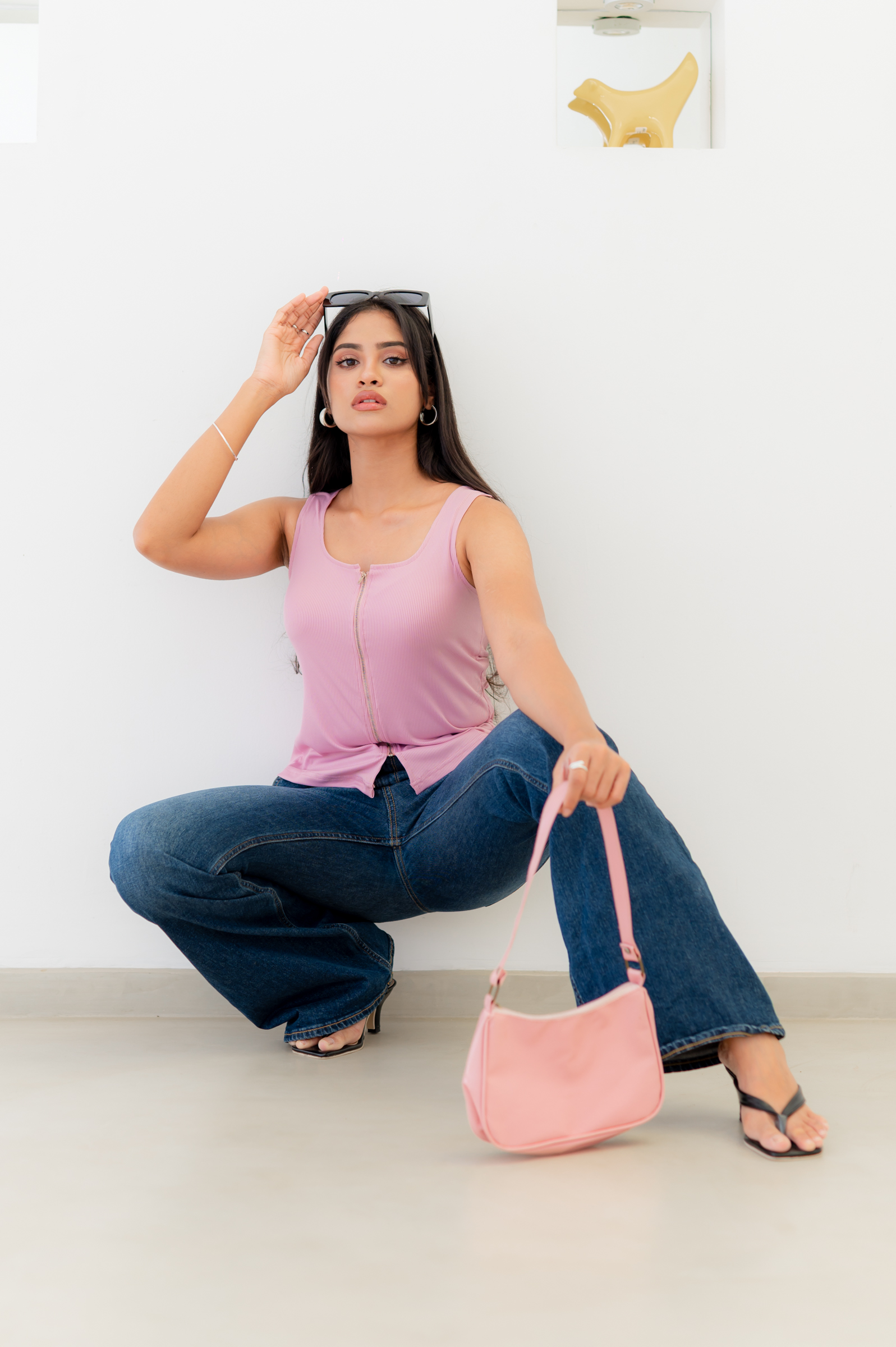 NOIRE ZIP-UP TOP - COTTON CANDY - Image 8